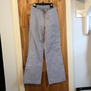 Greyish lavender scrub bottoms